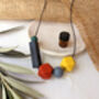 Essential Oil Diffuser Black, Rust Silicone Necklace, thumbnail 2 of 4