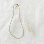 Fair Trade Handmade Minimalist Brass Clavicle Necklace, thumbnail 4 of 11