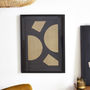 Abstract Geometric Gold Lines Print Four, thumbnail 1 of 4