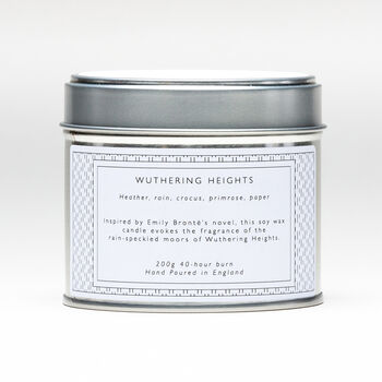 Wuthering Heights Heather And Rain Literary Soy Candle, 4 of 4
