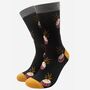 Men's Bamboo Socks Black Drums, thumbnail 2 of 3