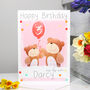 Personalised Bear Sister Birthday Card, thumbnail 5 of 6