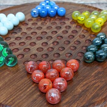 Wooden Marble Chinese Checkers Board Games, 3 of 4