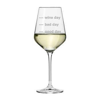 Personalised Wine Glass Good Day Bad Day, 2 of 2
