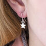 Silver Plated Star Earrings, thumbnail 5 of 12