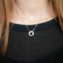 60th Birthday Sterling Silver Ring Necklace, thumbnail 2 of 5