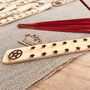Handmade Wooden Incense Holder Boho Engraved Design, thumbnail 10 of 12