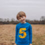 Personalised Age/Number Kids T Shirt, thumbnail 2 of 8