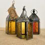 Set Of Three Sun Set Moroccan Lanterns, thumbnail 1 of 5