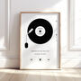 Personalised Turntable Record Print, thumbnail 1 of 6