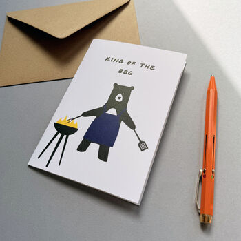 Daddy Bear BBQ Father's Day A6 Card, 4 of 5