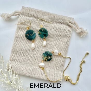 Handmade Clay And Freshwater Pearl Jewellery Set, 4 of 6