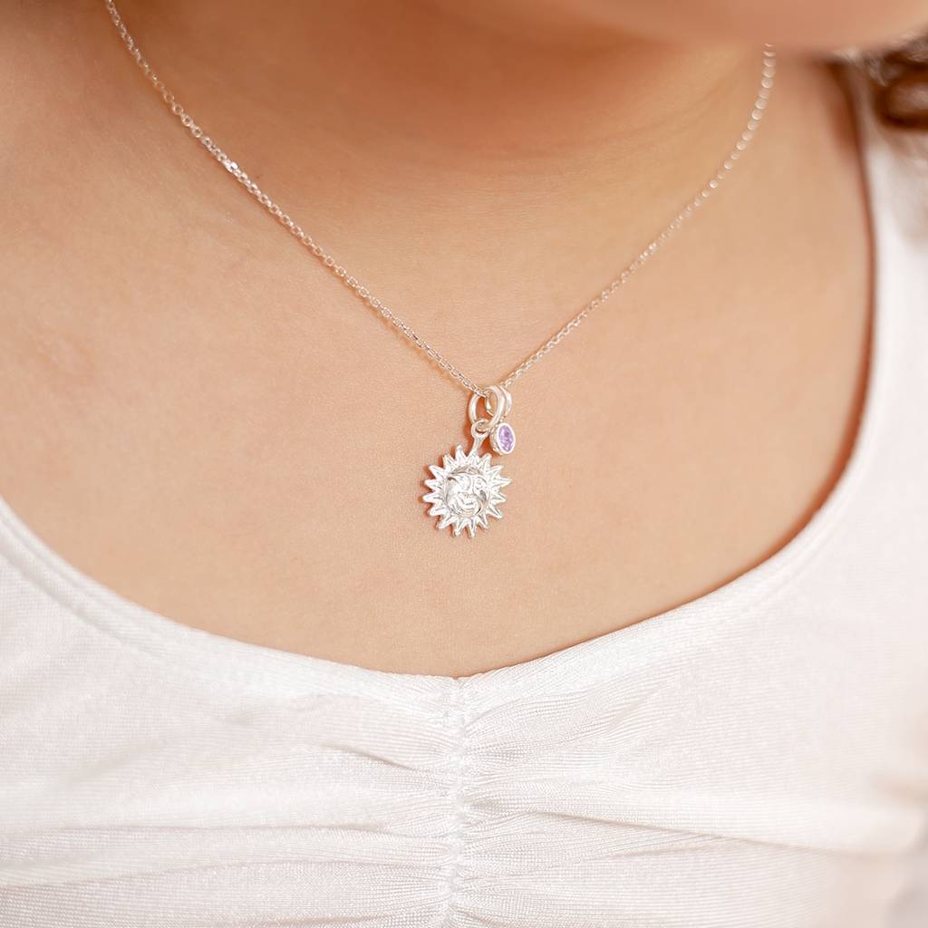 mini-personalised-sterling-sun-charm-necklace-by-mini-bloom