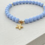 China Blue Beaded Bracelet, thumbnail 1 of 6