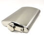 Personalised Engraved 8oz Satin Steel Flask, thumbnail 4 of 9