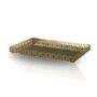 Gold Toned Tray With Cut Out Border And Mirrored Base, thumbnail 2 of 2