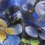 Pansy Floral Square Silk Scarf, thumbnail 4 of 8