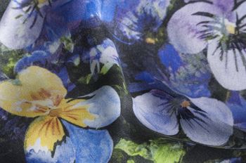 Pansy Floral Square Silk Scarf, 4 of 8