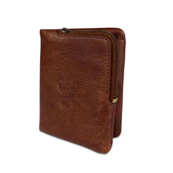 'Lander' Men's Leather Bi Fold Wallet In Cognac, 2 of 8