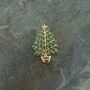 Christmas Tree Festive Brooch, thumbnail 2 of 3