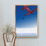 Go Skydiving Travel Poster Art Print, thumbnail 5 of 8