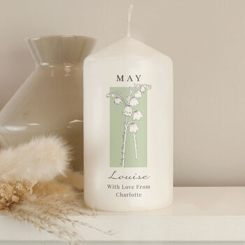 Personalised Birth Flower Birthday Candle, 4 of 7