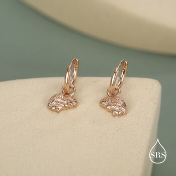 Sterling Silver Brain Huggie Hoop Earrings, 4 of 11