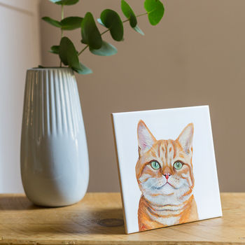 Personalised Hand Painted Dog Or Cat Portrait Tile, 6 of 12
