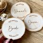 Personalised Coaster And Place Setting With Leaves, thumbnail 1 of 4