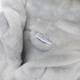 Personalised Elimonks Grey Baby Dressing Gown With Ears, thumbnail 5 of 10