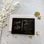 Save The Date Black And Gold Wedding Invites, thumbnail 5 of 6