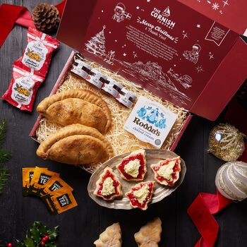 Christmas Pasty And Cream Tea Hamper, 3 of 7