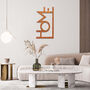 Sleek Modern Metal Home Sign Contemporary Elegance, thumbnail 8 of 12