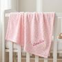 Personalised Blue Embossed Baby Blanket, thumbnail 9 of 12