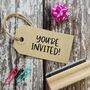 You're Invited! Text Rubber Stamp, thumbnail 1 of 2