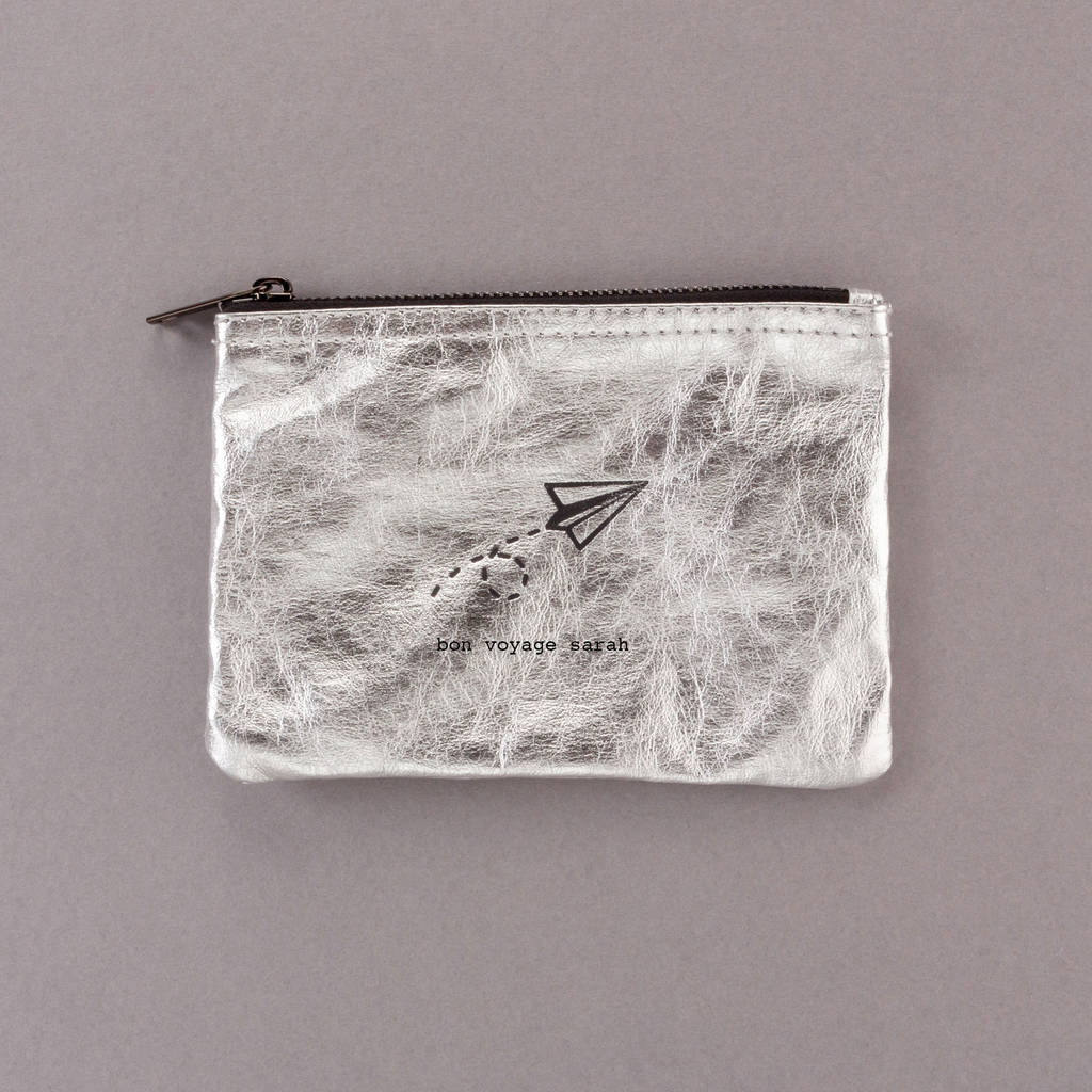 Airplane Zipper Pouch Bag For Traveller Or Leaving Gift By Scissor
