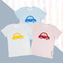 Pick N' Mix Little Car Children's T Shirt Personalised, thumbnail 1 of 10