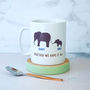 Personalised Daddy And Me Elephant Mug, thumbnail 1 of 5