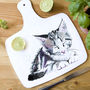 Inky Kitten Chopping Board, thumbnail 3 of 3