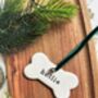 Personalised Clay Dog Christmas Decoration, thumbnail 3 of 3