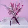 Pink And Silver Christmas Dried Flowers With Vase, thumbnail 3 of 4