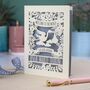 Personalised Floral New Baby Papercut Card, thumbnail 9 of 9