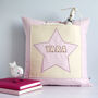Personalised Star Pocket Cushion Gift For Girls, thumbnail 2 of 11