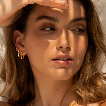 Oval Hoop Earrings, Hypoallergenic And Lightweight, 4 of 4