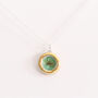 Small Round Emerald Reef Sterling Silver Pendant, thumbnail 1 of 3