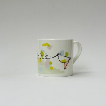 Red Shank Song Bone China Mug, 3 of 9