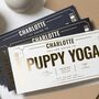 Personalised Puppy Yoga Gift Voucher, thumbnail 2 of 9