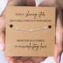 Pregnancy Loss Gift With Gold Plated Or Silver Plated Star Bracelet And Card, thumbnail 3 of 4