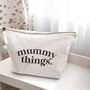 Mum Things / Mummy Things / Momma Things Canvas Pouch, thumbnail 5 of 7