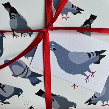 Pigeon Wrapping Paper, 3 of 5